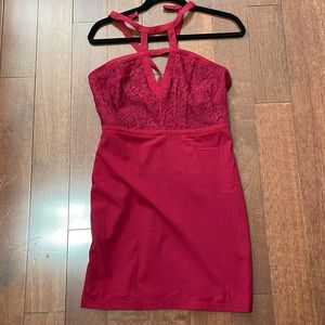 Lulu’s Boutique Size Medium Wine Colored Dress